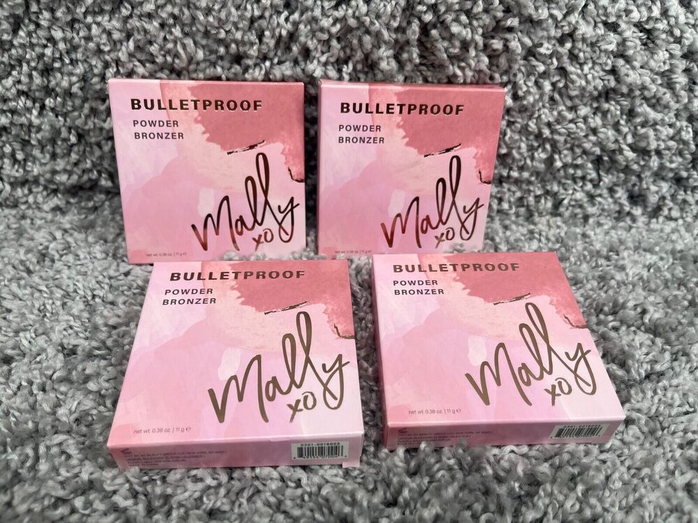 Lot of 4 Mally Bulletproof Powder Bronzer Medium Matte Finish 3161 0.38 Oz New